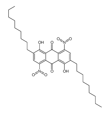 1,5-dihydroxy-4,8-dinitro-2,6-di(nonyl)anthracene-9,10-dione Structure