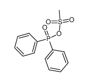 methanesulfonic diphenylphosphinic anhydride Structure