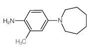 4-(HEXAHYDRO-1H-AZEPIN-1-YL)-2-METHYL-BENZENAMINE structure