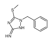 1-benzyl-5-methylsulfanyl-1,2,4-triazol-3-amine Structure