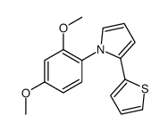 1-(2,4-dimethoxyphenyl)-2-thiophen-2-ylpyrrole Structure