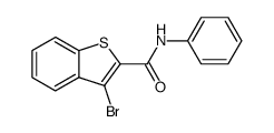 3-bromo-benzo[b]thiophene-2-carboxylic acid phenylamide结构式