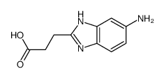 3-(6-Amino-1H-benzimidazol-2-yl)propanoic acid结构式