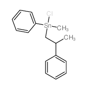 chloro-methyl-phenyl-(2-phenylpropyl)stannane structure