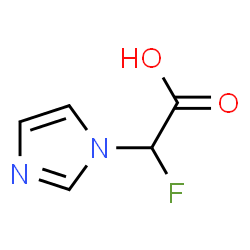 1H-Imidazole-1-acetic acid,-alpha--fluoro-结构式