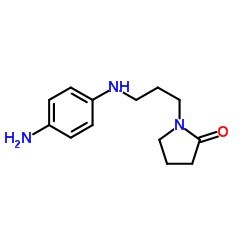 1-{3-[(4-Aminophenyl)amino]propyl}-2-pyrrolidinone结构式