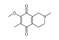 7-methoxy-2,6-dimethyl-5,8-dioxo-1,2,3,4,5,8-hexahydroisoquinoline-5,8-dione Structure