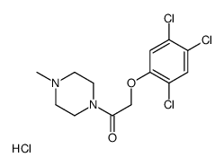 1-Methyl-4-((2,4,5-trichlorophenoxy)acetyl)piperazine hydrochloride Structure