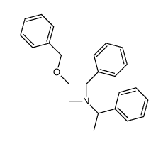 2-phenyl-1-(1-phenylethyl)-3-phenylmethoxyazetidine结构式
