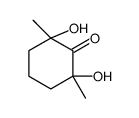 2,6-dihydroxy-2,6-dimethylcyclohexan-1-one Structure