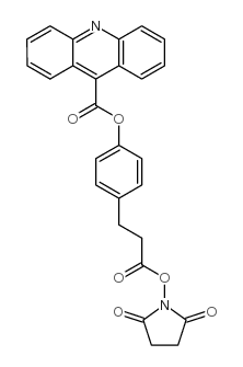 [4-[3-(2,5-dioxopyrrolidin-1-yl)oxy-3-oxopropyl]phenyl] acridine-9-carboxylate Structure
