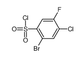 2-bromo-4-chloro-5-fluorobenzenesulfonyl chloride结构式