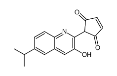 2-(3-hydroxy-6-propan-2-ylquinolin-2-yl)cyclopent-4-ene-1,3-dione Structure