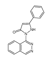 5-Phenyl-2-phthalazin-1-yl-1,2-dihydro-pyrazol-3-one Structure