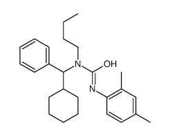 1-butyl-1-[cyclohexyl(phenyl)methyl]-3-(2,4-dimethylphenyl)urea Structure