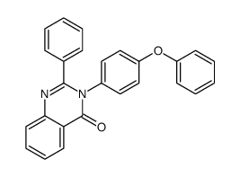 3-(4-phenoxyphenyl)-2-phenylquinazolin-4-one结构式
