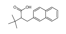 3,3-dimethyl-2-naphthalen-2-ylmethylbutyric acid Structure