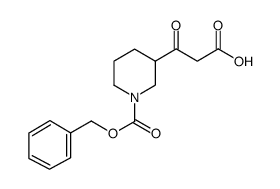 3-(2-CARBOXY-ACETYL)-PIPERIDINE-1-CARBOXYLIC ACID BENZYL ESTER Structure