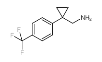 [1-(4-Trifluoromethylphenyl)cyclopropyl]methylamine Structure