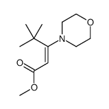 methyl 4,4-dimethyl-3-morpholin-4-ylpent-2-enoate结构式