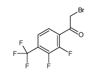 2,3-DIFLUORO-4-(TRIFLUOROMETHYL)PHENACYL BROMIDE结构式