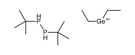 tert-butyl(tert-butylphosphanyl)phosphane,diethylgermanium Structure