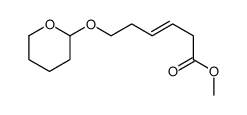 methyl 6-(oxan-2-yloxy)hex-3-enoate结构式