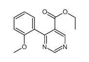 2-ethyl-4-(2-methoxyphenyl)pyrimidine-5-carboxylate结构式