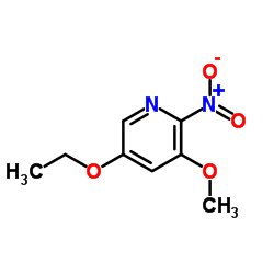 5-Ethoxy-3-methoxy-2-nitropyridine结构式