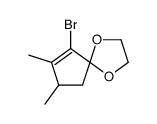 9-bromo-7,8-dimethyl-1,4-dioxaspiro[4.4]non-8-ene Structure