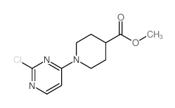 1-(2-氯嘧啶-4-基)哌啶-4-羧酸甲酯结构式