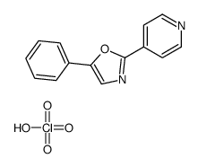 perchloric acid,5-phenyl-2-pyridin-4-yl-1,3-oxazole Structure