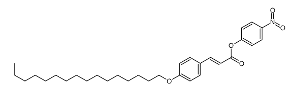 (4-nitrophenyl) 3-(4-hexadecoxyphenyl)prop-2-enoate结构式