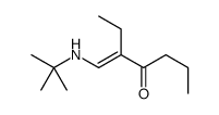 3-[(tert-butylamino)methylidene]heptan-4-one Structure