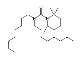 2,2,6,6-tetramethyl-N,N-dioctylpiperidine-1-carboxamide结构式