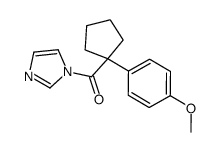 imidazol-1-yl-[1-(4-methoxyphenyl)cyclopentyl]methanone Structure