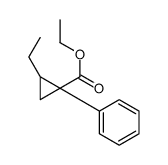 ethyl 2-ethyl-1-phenylcyclopropane-1-carboxylate Structure