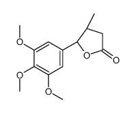 (4R,5R)-4-methyl-5-(3,4,5-trimethoxyphenyl)oxolan-2-one结构式