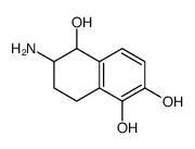 6-amino-5,6,7,8-tetrahydronaphthalene-1,2,5-triol结构式