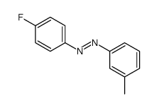 (4-fluorophenyl)-(3-methylphenyl)diazene结构式