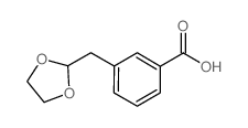 3-(1,3-Dioxolan-2-ylmethyl)benzoic acid结构式