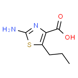 2-Amino-5-propyl-1,3-thiazole-4-carboxylic acid structure