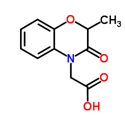 (2-Methyl-3-oxo-2,3-dihydro-4H-1,4-benzoxazin-4-yl)acetic acid结构式