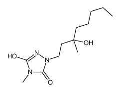 1-(3-hydroxy-3-methyloctyl)-4-methyl-1,2,4-triazolidine-3,5-dione Structure