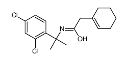 2-(cyclohexen-1-yl)-N-[2-(2,4-dichlorophenyl)propan-2-yl]acetamide Structure