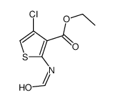 ethyl 4-chloro-2-formamidothiophene-3-carboxylate结构式