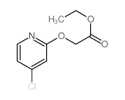 ethyl 2-(4-chloropyridin-2-yl)oxyacetate结构式