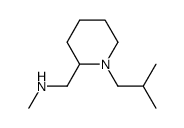 (1-isobutylpiperidin-2-yl)-N-methylmethanamine结构式