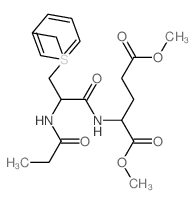 L-Glutamic acid,N-[N-(1-oxopropyl)-S-(phenylmethyl)-L-cysteinyl]-, dimethyl ester (9CI) picture