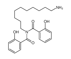 N-(10-aminodecyl)-2-hydroxy-N-(2-hydroxybenzoyl)benzamide结构式